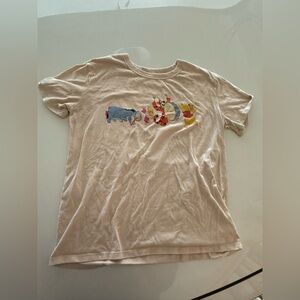 Disney Winnie the Pooh Tigger Eeyore Piglet T Shirt Top Size M